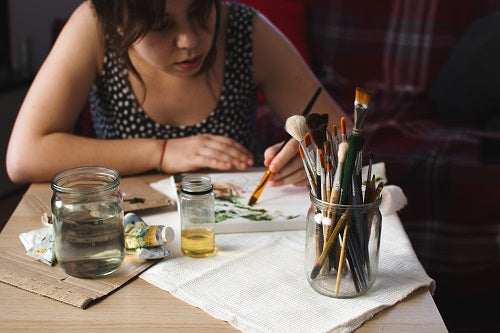 Woman Tries Paint by Numbers for Beginners