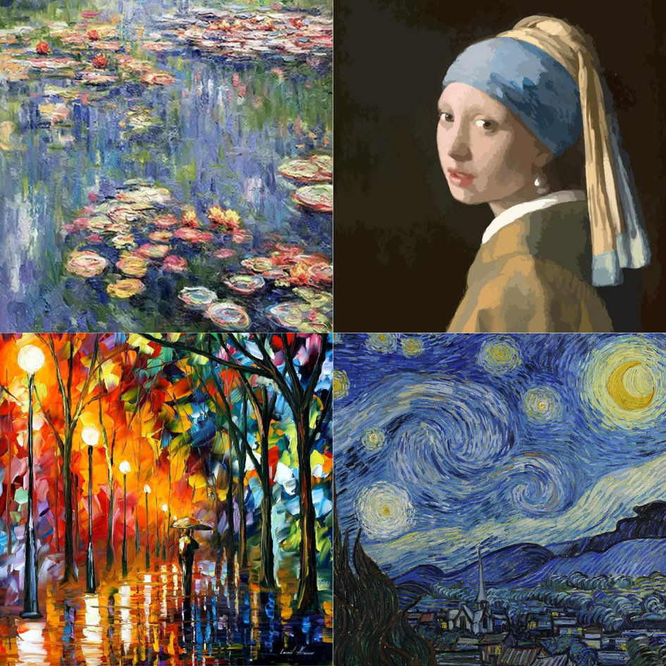 Art Masterpieces Paint by Numbers of Famous Paintings