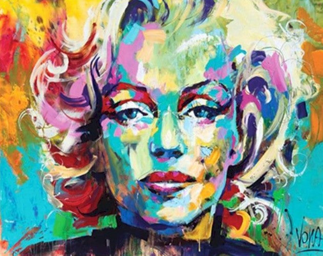 Marilyn Monroe Abstract Paint by Numbers Kit