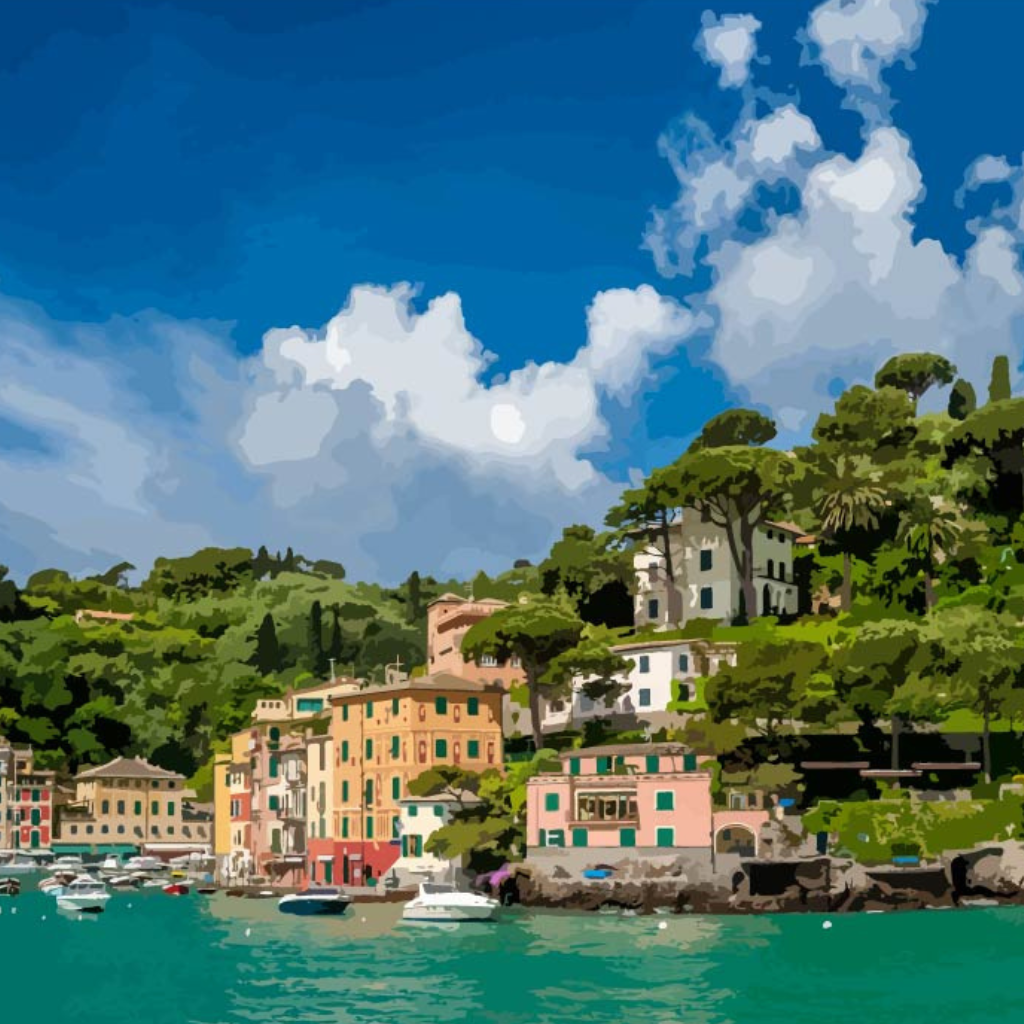 Portofino Italy Paint by Numbers Set