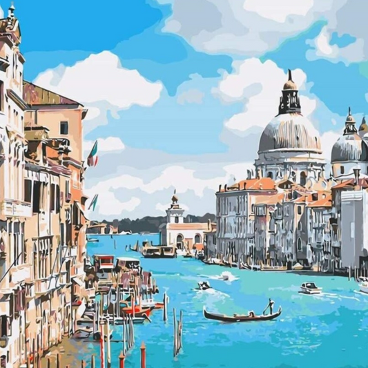 Venice Paint by Numbers Close Up