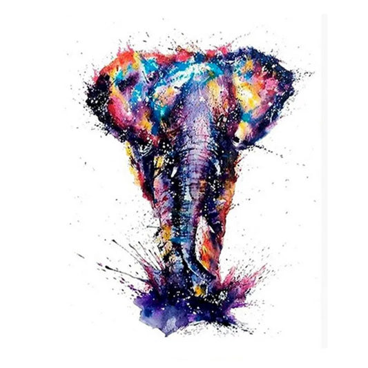 Abstract Elephant Paint Splash Paint by Numbers Kit