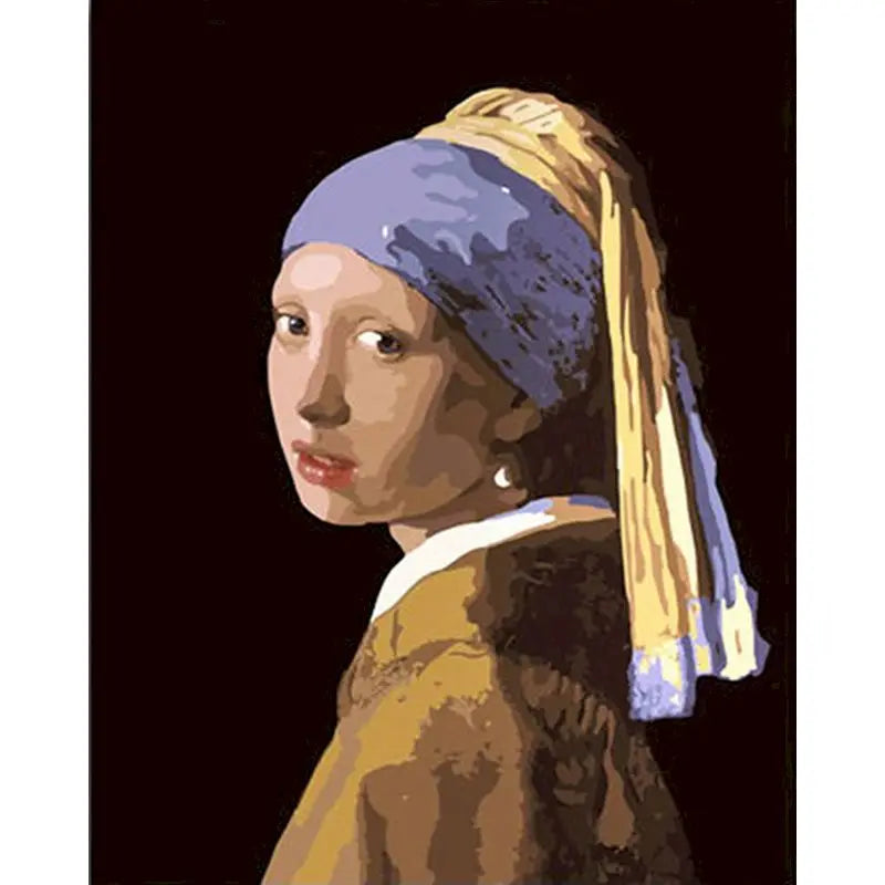 Vermeer's Girl with a Pearl Earring Paint by Numbers Kit