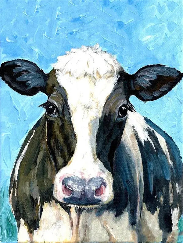 Doe-Eyed Dairy Cow Paint By Numbers Kit