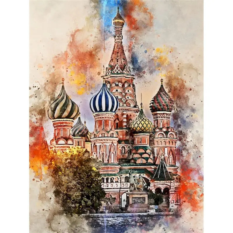 Iconic Saint Basil's Cathedral Paint by Numbers Kit