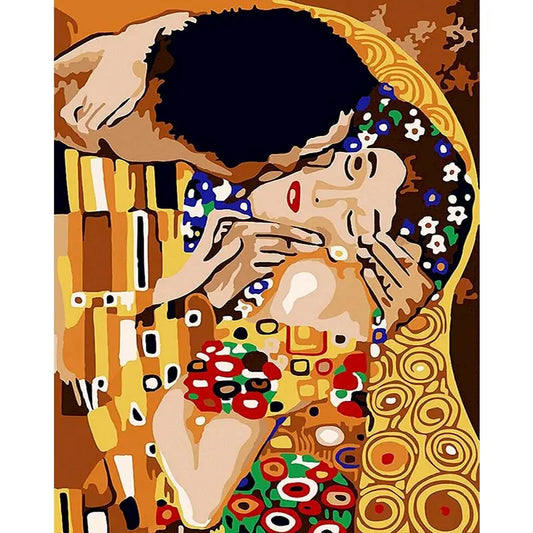 Gustav Klimt's The Kiss Paint by Numbers Kit