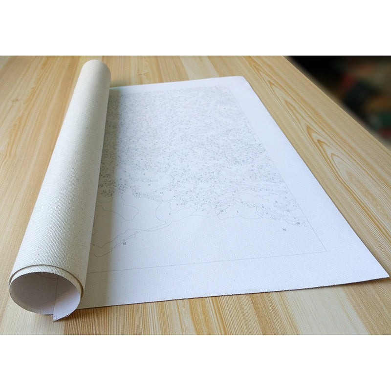 Rolled Canvas for Paint by Numbers Kit