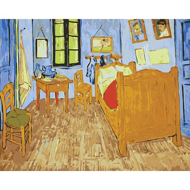 Paint by Numbers Kit of Van Gogh's The Bedroom